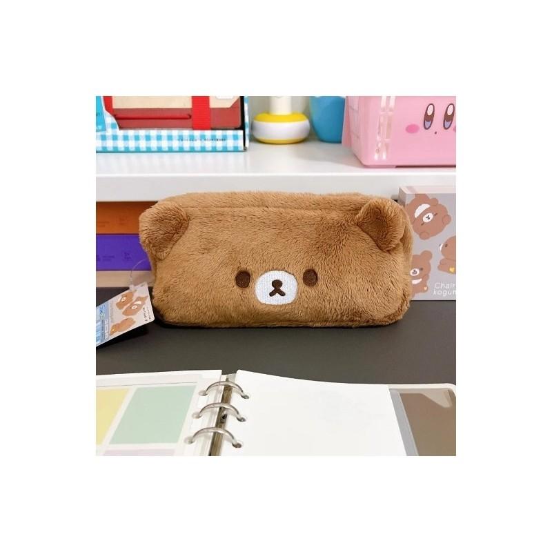 Rilakkuma Federmäppchen Plüschmaterial Niedlich Minimalistisch Aufbewahrung Für Schüler