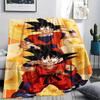 Coperta in Flanella con Stampa Personaggi Dragon Ball, Alta qualità Confortevole per Tutte le Stagioni, Arredamento per la Casa, Calore e Comfort, Perfetta per Regali di Natale