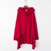 2023 Autumn/Winter European & American Solid Color Long Hooded Sweatshirt