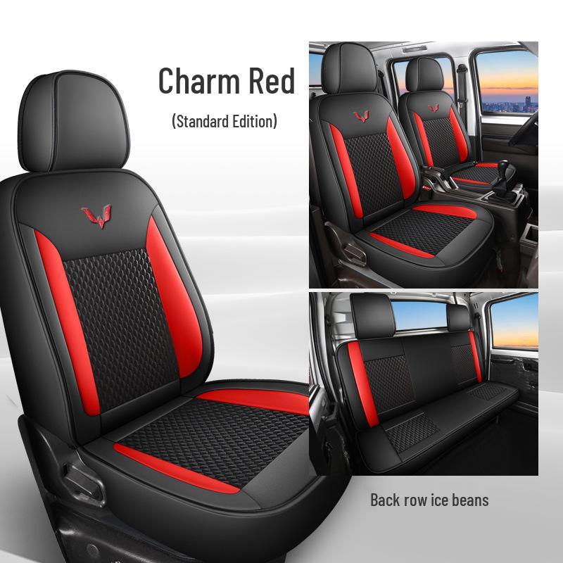 Wuling New Card Truck Seat Cushion - Ice Bean, All-Season Set