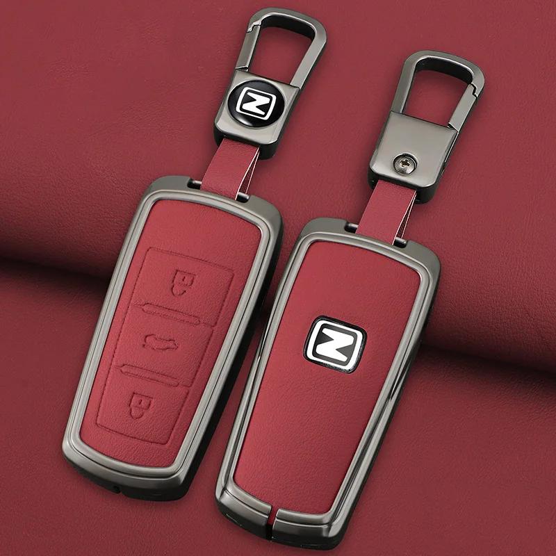 Car Key Case Smart Keyless Protector Cover Shell Fob For Zotye T500 T600 T700 T800 Keychain Bag Holder Auto Interior Accessories