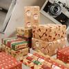 {MX} 43*300cm Christmas Gift Wrapping Paper Cute Santa Reindeer Christmas Tree Decortation Paper DIY Handmade Presents Packaging