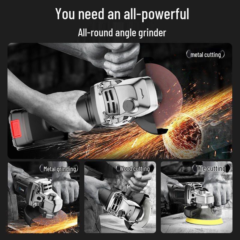 Oupu Electric Handheld Multi-Functional Angle Grinder and Polisher