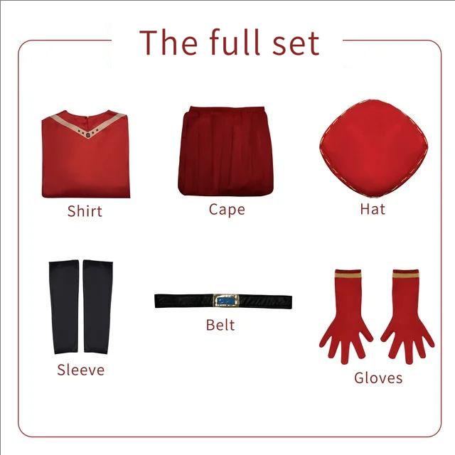 Lord Farquaad Cosplay Kostuum Shrek Carnavalsuniform Pruik Anime Halloween Rollenspel Vakantiefeest Kostuums Dames Spel XS（old） red