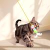 Funny Stick Kitten Pet Self Play Intelligent Hanging Feather Bell Swing Self Elastic Rope Pet Self -Hi Elastic Rope Toys