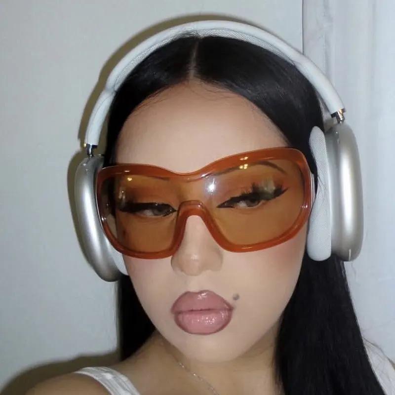 Fashion Women's Sunglasses New Spicy Girls Y2K Futuristic Tech Punk Sports Style Trendy Ins Street Photo Sun Glasses 7