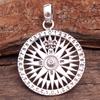 Compass Pendant, Handmade Jewelry, Silver Pendant, Silver Jewelry, 925 Silver Pendant