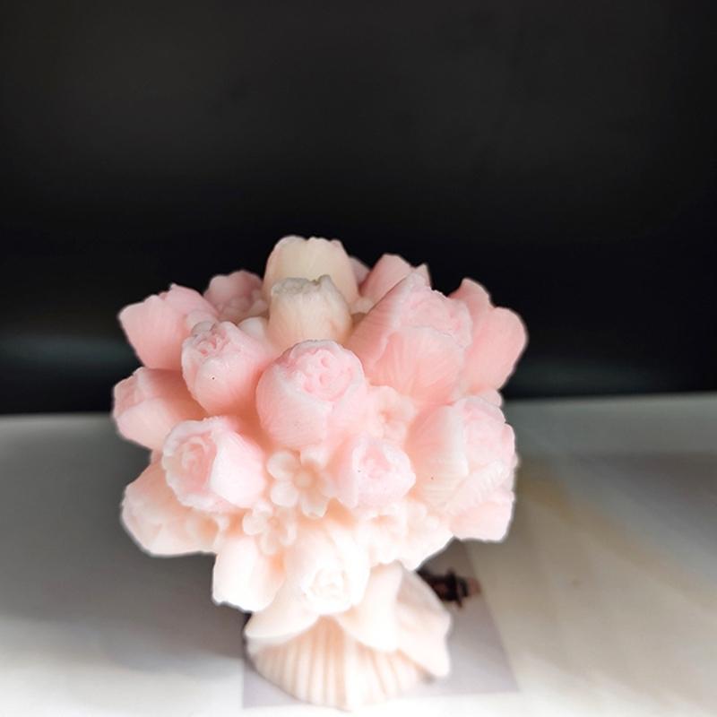 Flower Bouquet Silicone Molds for Making Candle Soap Epoxy Resin Multipurpose Silicone Mould for Wedding Decoration