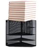 Wrought Iron Metal File & Pen Holder: Office File Rack & Bookshelf Organizer