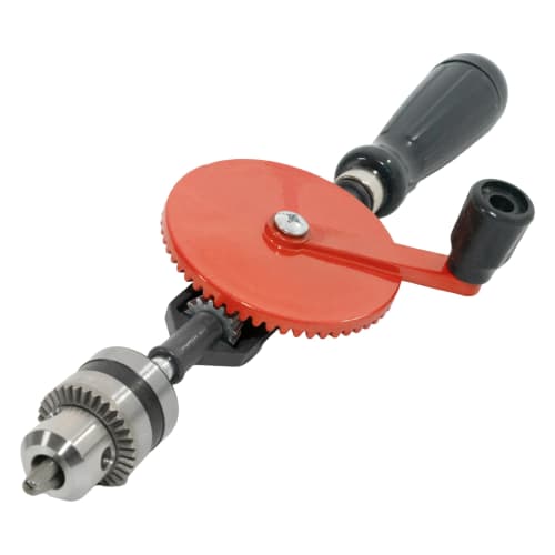 STEELMIGHT Hand Drill, Hand-Operated, Dual Gear Mechanism, for 0.6mm-10mm (3/8") Soft Metals, Woodworking, DIY
