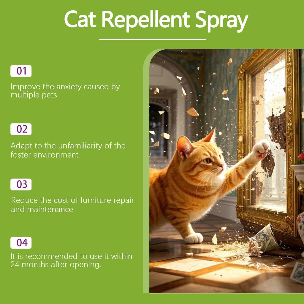 Anti-cat Spray, Anti-scratch Spray, Indoor And Outdoor Pet Training Auxiliary Furniture Protector,100ml