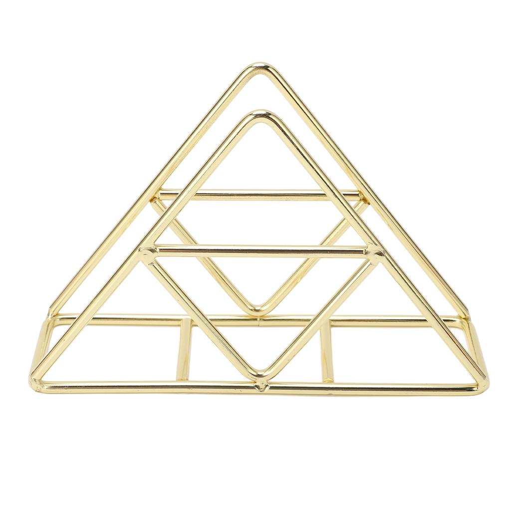 Napkin Holder Fashion Thickened Widened Triangular Freestanding Metal Wrought Iron Vertical Tissue Holder