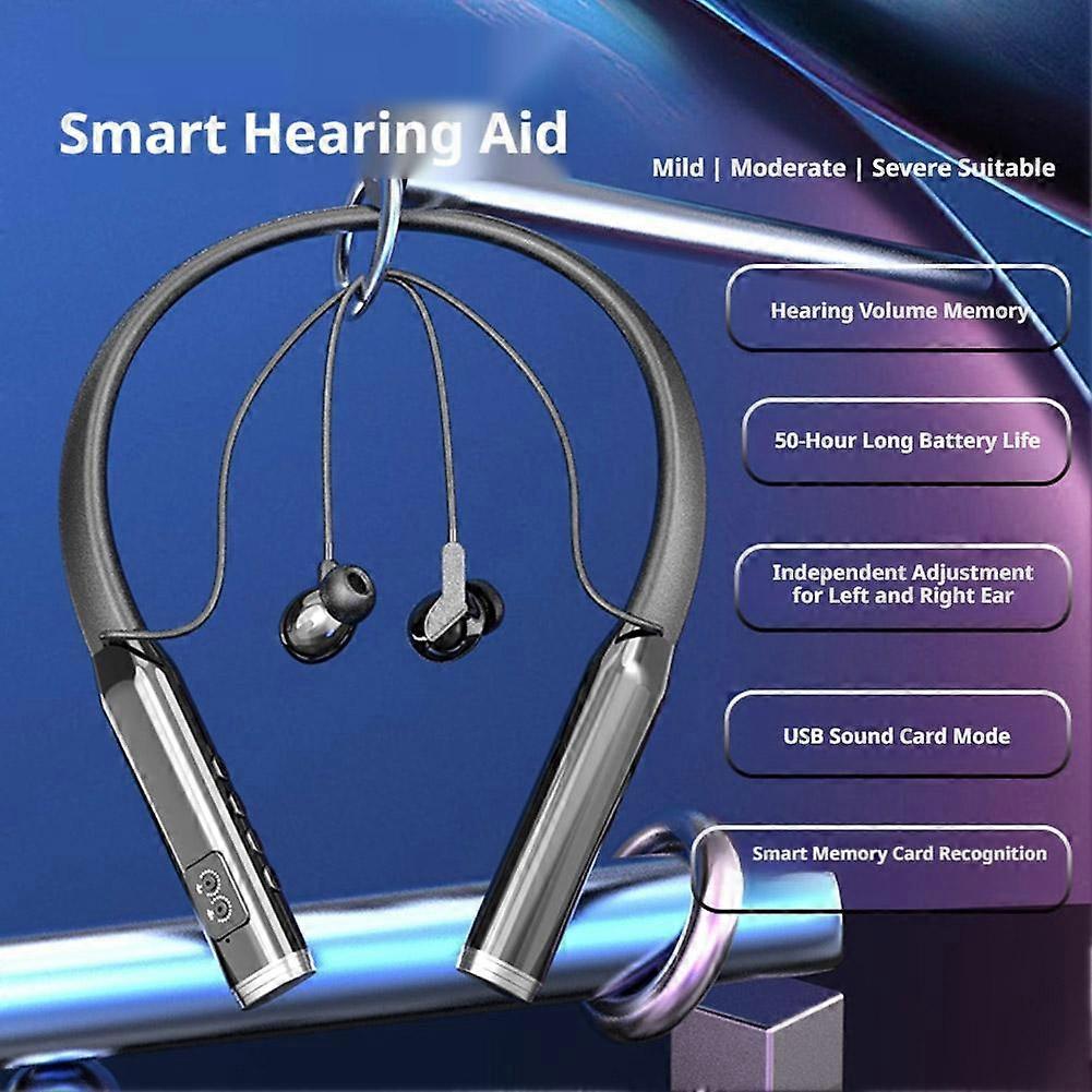 Elderly Hearing Aid Bluetooth Earphones 2-In-1 Neck Hanging Type For The Elderly