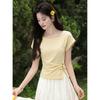 Women's Designed Split Waist Short Sleeve T-Shirt