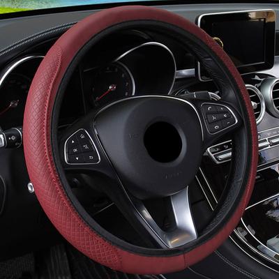 Four Seasons General Motors Steering Wheel Cover Non Slip Sweat Absorbent Fiber Leather Handle Cover Bread Off Road Pickup Sedan