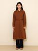 Vincent Navy Cotton Shirt Dress_Brick