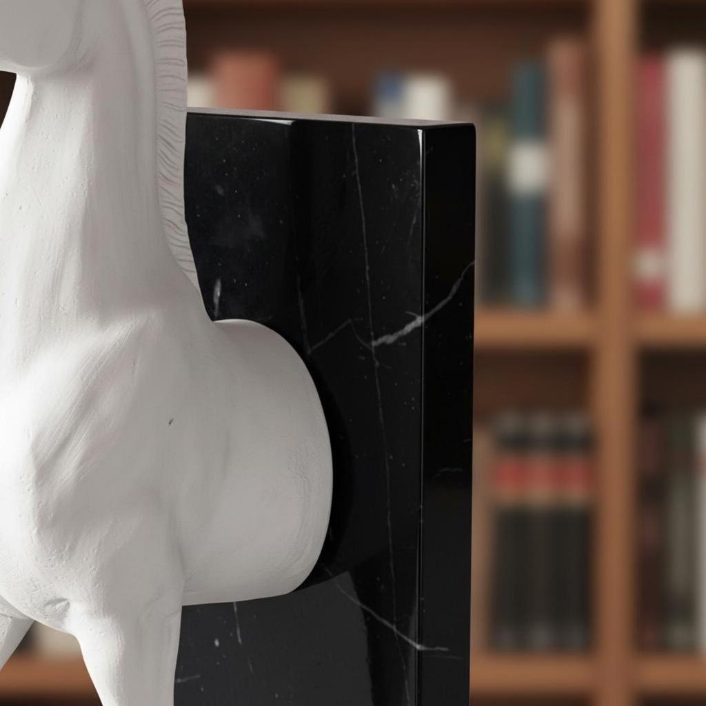 Horse Head Bookend Rustic Bookends Long-Lasting for Shelf, Desk