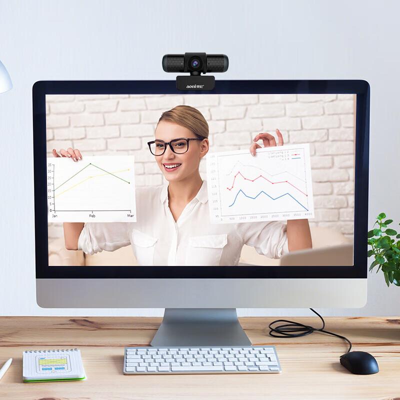 AONI A37 1080P HD USB Webcam with Autofocus and Mic