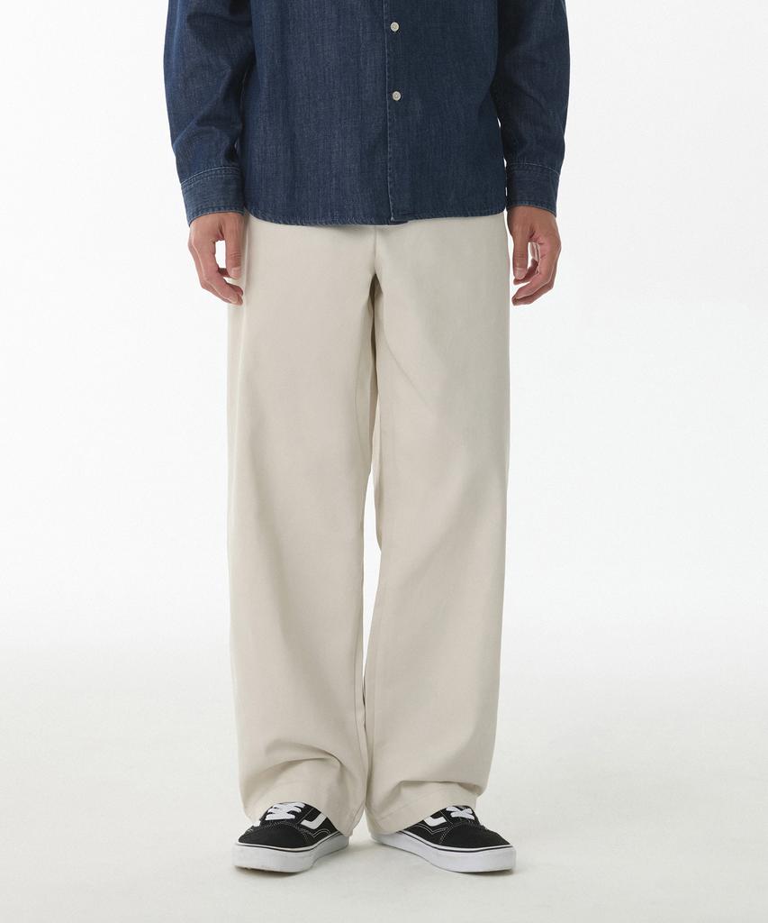 Musinsa Standard Heavyweight Cp Wide Chino Pants [Dusty Cream]