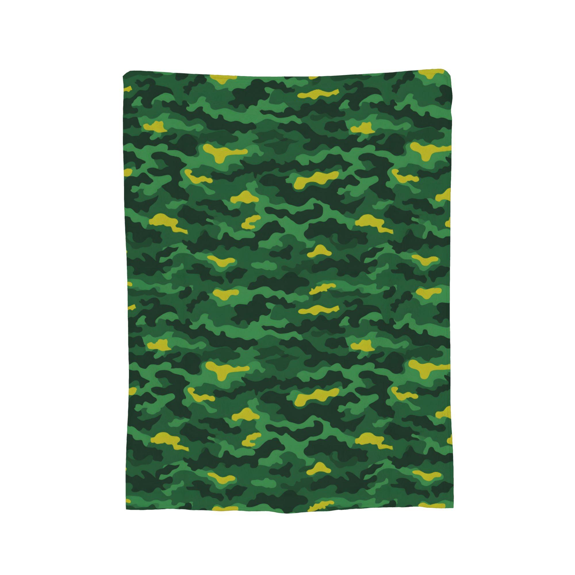 Camo Camouflage Blanket Fleece Winter Portable Ultra-Soft Throw Blanket for Bed Outdoor Bedspreads Size: 75*100cm, Weight: 230 GSM