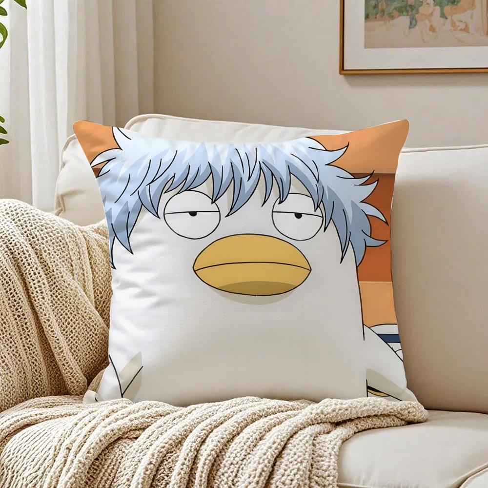Anime Parody GGintama Cushion Cover Pillowcase Antidustmite living Room Sofa Decor Cushion Room