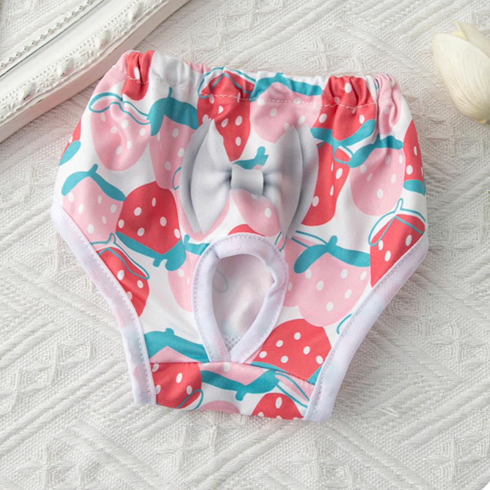 

Симпатичные принты для щенков, физиологические штаны для маленьких собак, многоразовые, можно стирать, защитные штаны для домашних животных, шорты для пуделя, нижнее белье S-suit 1-2kg