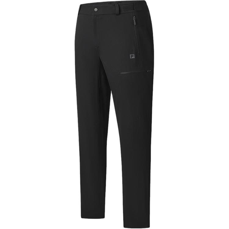 FILA SS25 Explore Series Outdoor Zipper Fashion Comfortable Versatile Casual Pants Men bottoms Deep-Black A11M517805F-BK