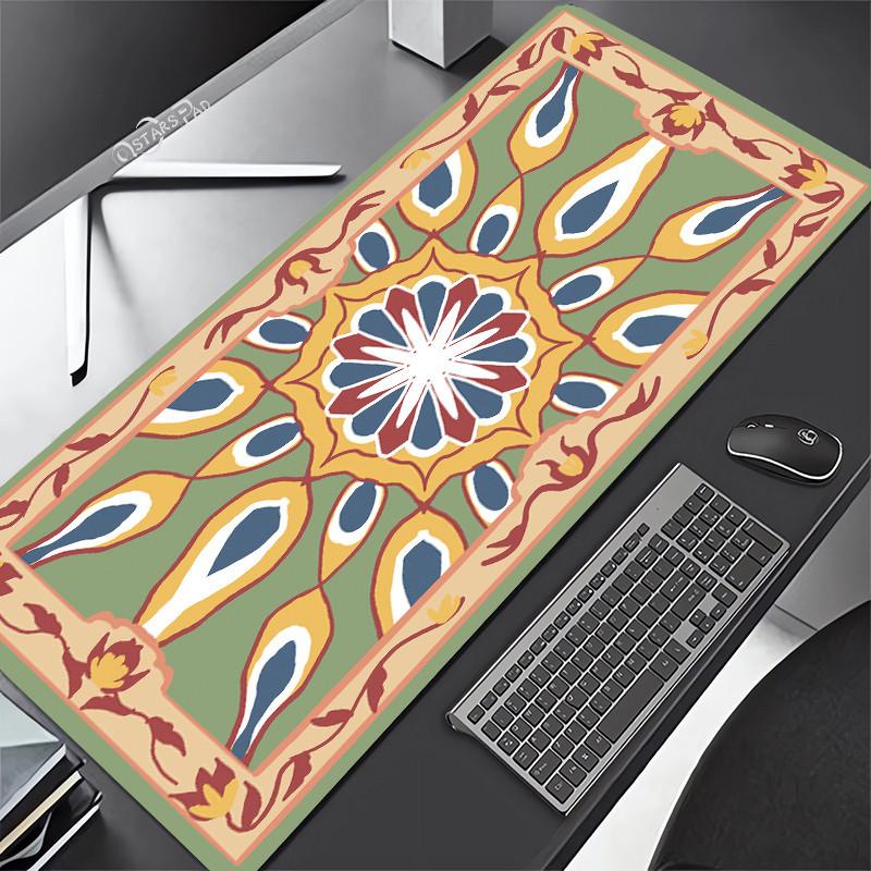 Persian Carpet Mouse Mat xcm Computer Large Mousepad Flower Office Rubber Mat Nonslip Table Pads x Notebook Computer De