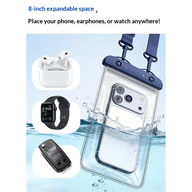 8-Zoll wasserdichte Touchscreen-Handytasche zum Schwimmen, Outdoor-Tauch- und Schwimm-Handytasche zum Umhängen