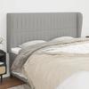 VidaXL Headboard with Wings Light Grey 183x23x118-128 Cm Fabric3118208