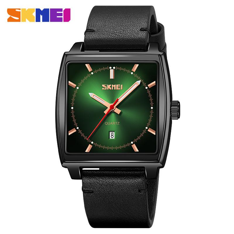 Men's watch barrel type large dial quartz watch waterproof belt business casual retro men's watch