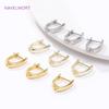 Crochets d'oreilles lisses plaqués or 18 carats/rhodiumium Crochets d'oreilles de haute qualité Pour la fabrication de boucles d'oreilles Accessoires de fabrication de bijoux DIY