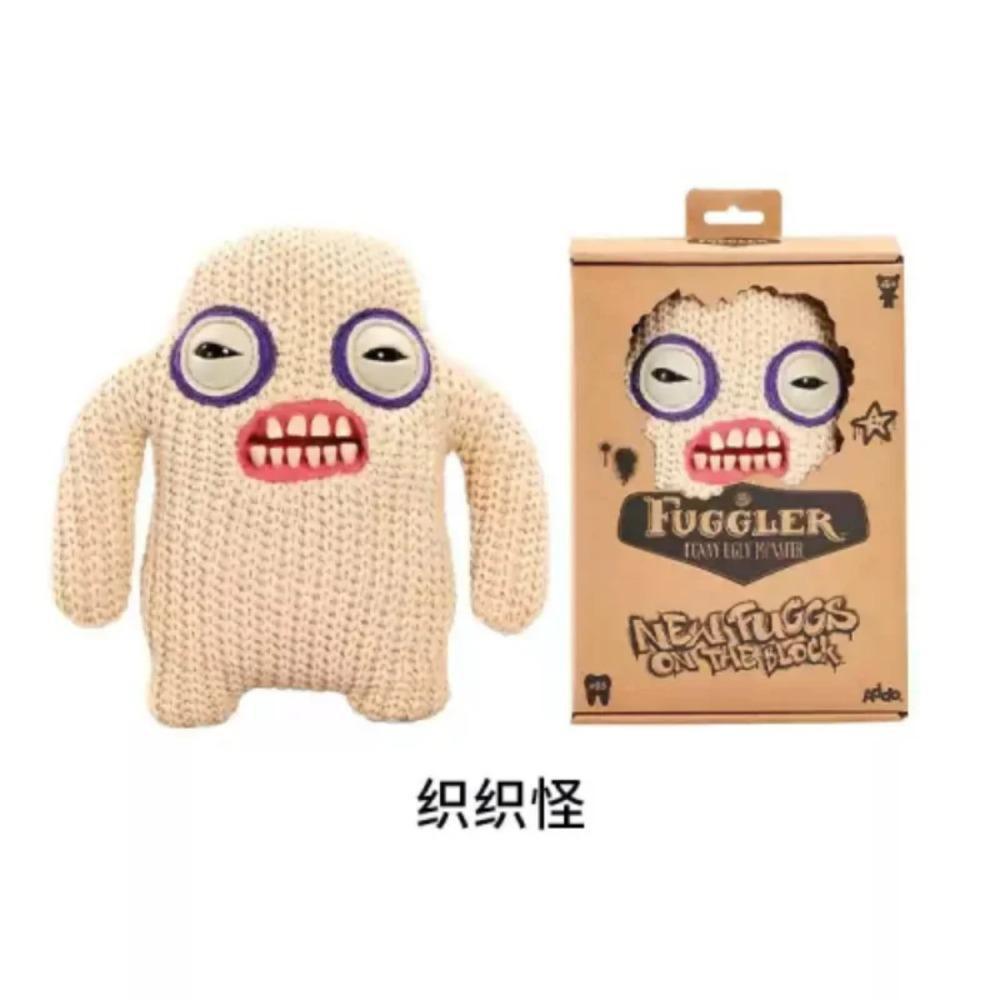 Fuggler Big Teeth Plush Toy Funny Ugly Monster Fugguler Series Rabbit Screech Wide Eyed Weirdo Plush Peluche Birthday Gifts 9"