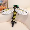 60cm Insect Series Dragonfly Backpack Realistic Dragonfly Stuffed Animal Plush Toys Creative Bag Birthday Gifts For Kids
