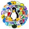 10/30/50pcs Funny Geek Java Programming Cartoon Stickers for Laptop Stationery Waterproof Programming Luggage Sticker
