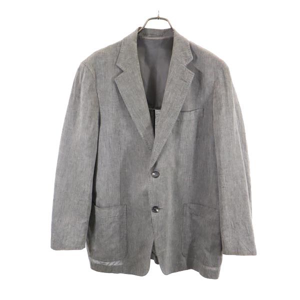 Lanvin Made In Japan Linen Blend Tailored Jacket B46 Gray Men's Used