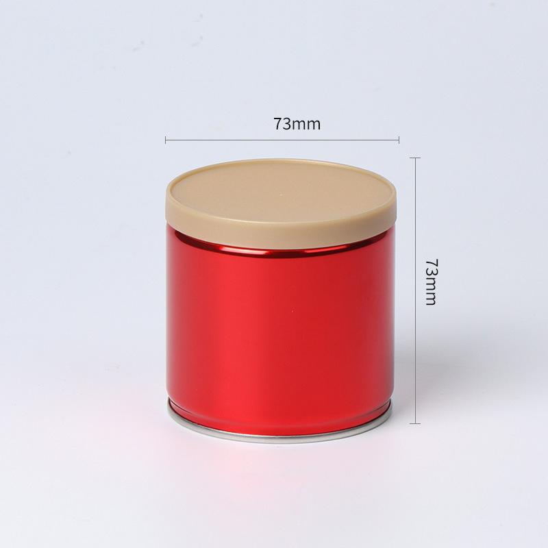 1Pc Portable Small Tea Packagings Box Mini Empty Tea Tin Can Vintage Tinplate Containers Tea Seal Jar Moisture-Proof