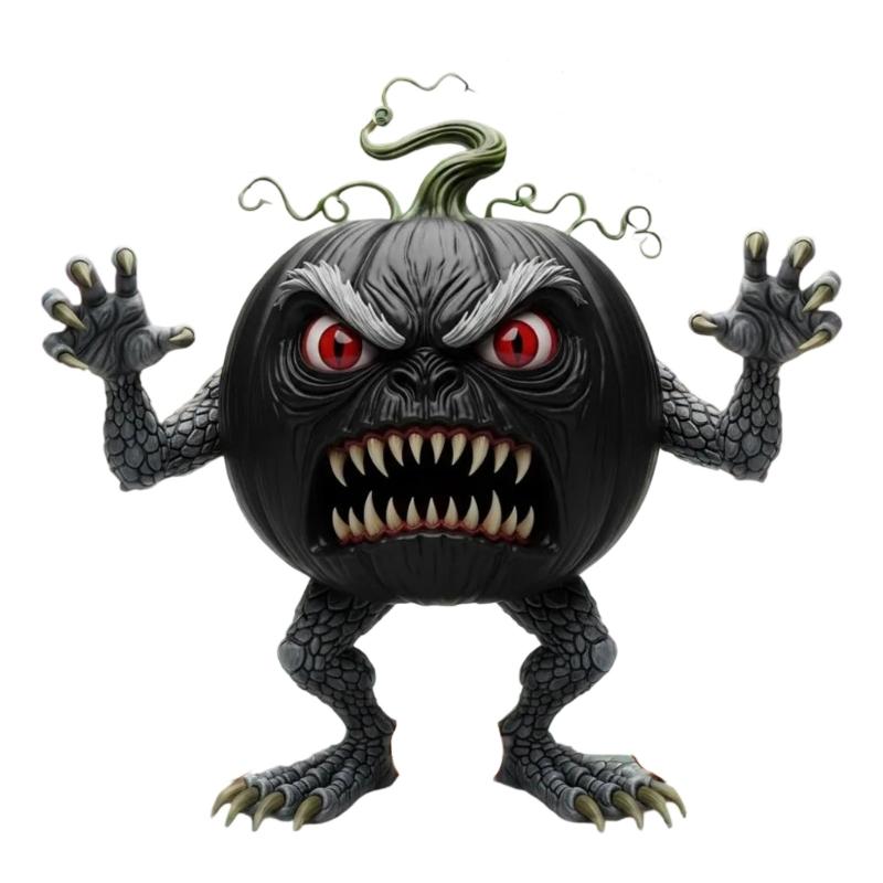 

Halloween Resin Pumpkins Sculpture Pumpkins Figurine Desk Ornament For Themed Parties And Festival Decoration чорний