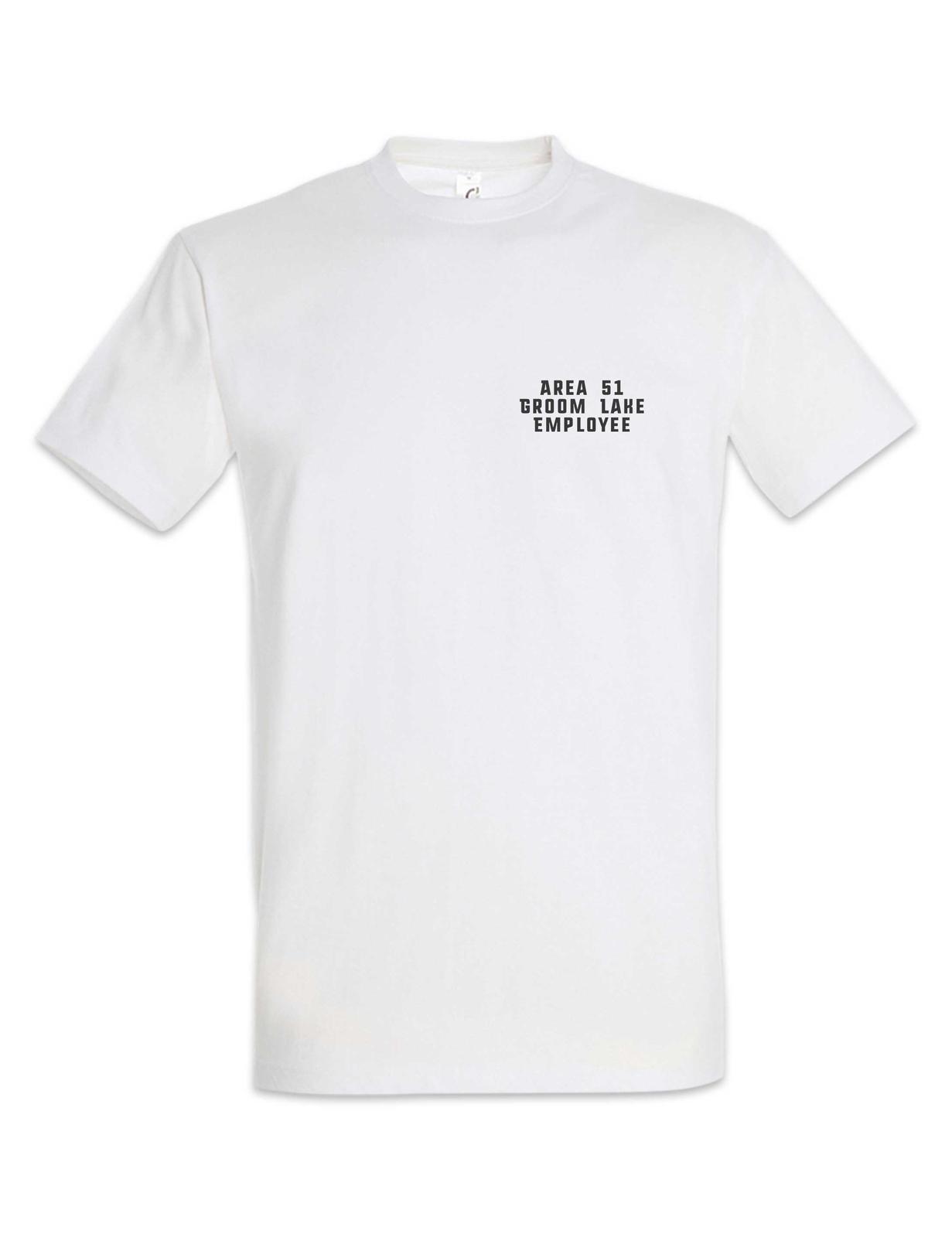 

Groom Lake Employee T-Shirt Mens Womens Tees Top Alien Invader Haunebu 12 Grey Area 51 TR3B Blue UFO XL