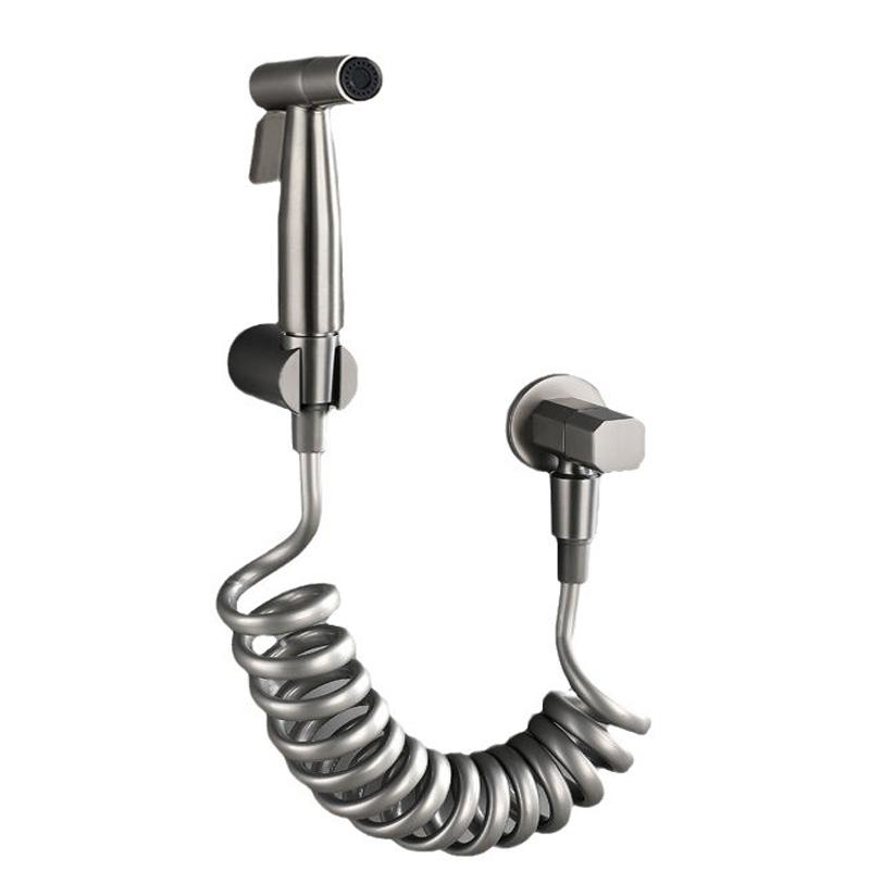 Brush Gold Handheld Toilet bidet sprayer set Accessories Black Bidet Faucet for Bathroom sprayer shower head self cleaning Gray