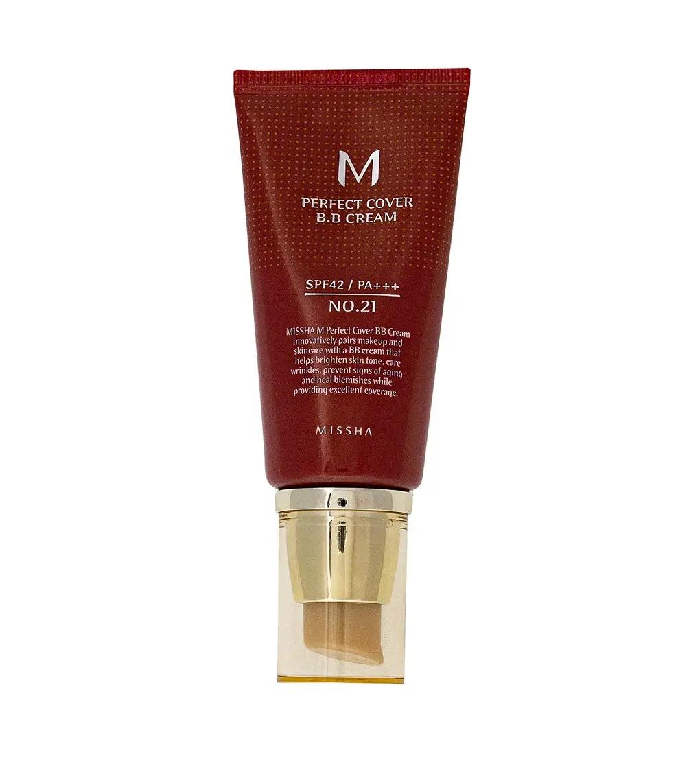 

ВВ-крем із ідеальним покриттям M Perfect Cover BB Cream №21 SPF42 Missha 50 мл