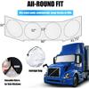 Semi-Truck Sun Shade For Windshield And Side Window | 300T High Density UV Protection Sunshade Reflects 98% UV,Semi Trucks Shade Accessories,Best For