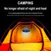 Camping Lantern Outdoor Lighting Tool with Fan Battery Operated Fishing Hanging Waterproof ABS Emergency Tent Multifunctional