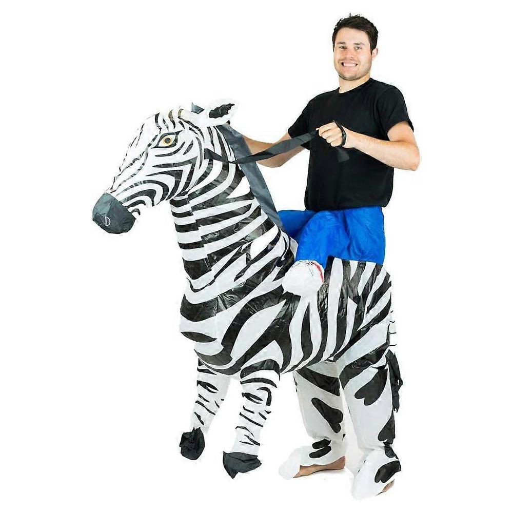 

Надувний костюм Зебра , дорослий One size, 150-190cm білий