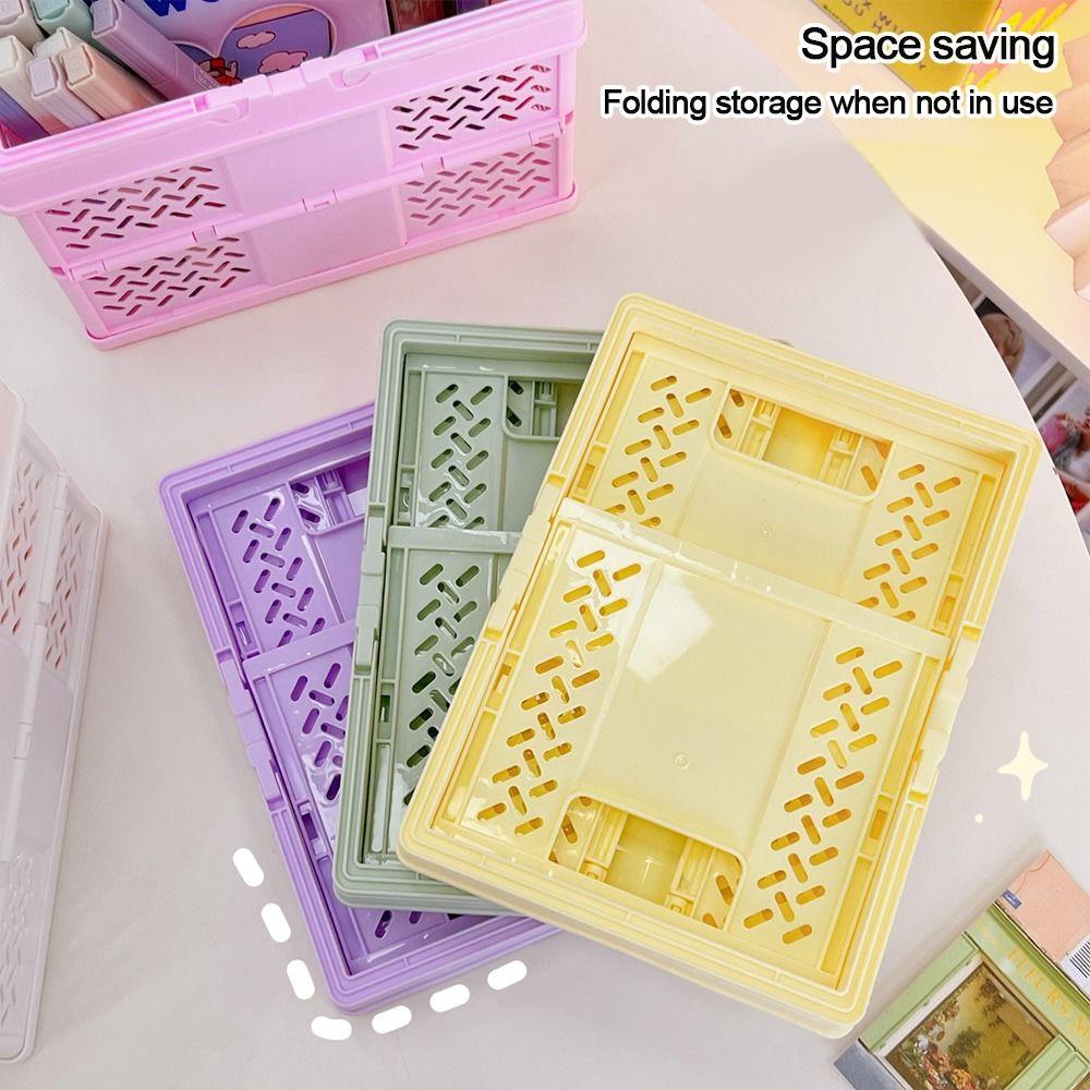 Washroom Makeup Container Folding Storage Boxes Decorative Shelf Desktop Organizer Rack Organizer