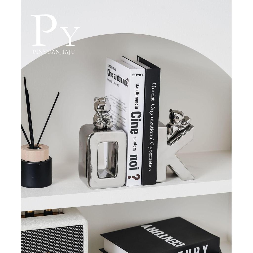 Modern Luxury Bookend Light Ornament for Living Room, Wine Cabinet, and Children's Room Decor