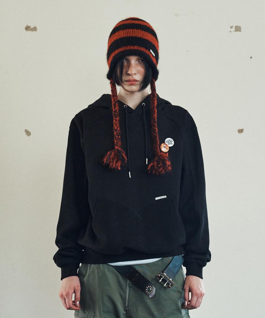 Cut-Off Hoodie Black