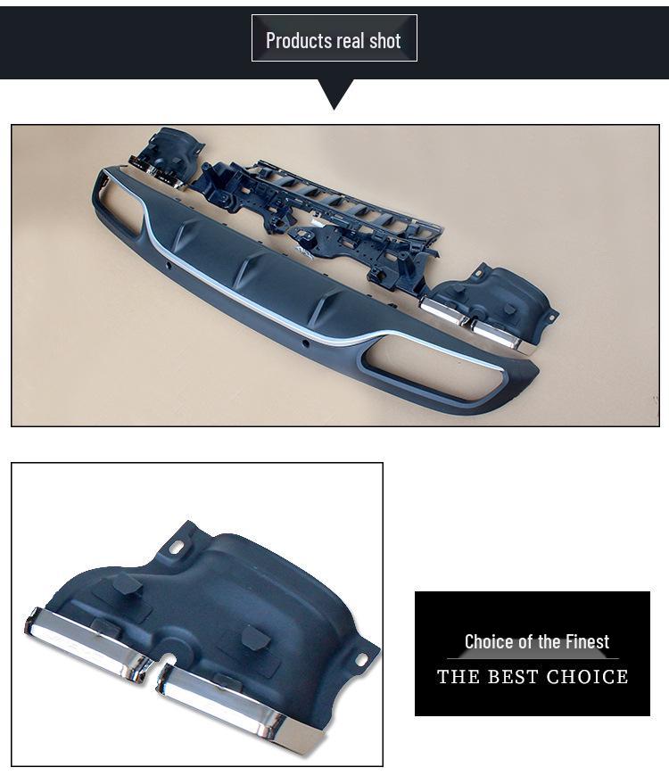 Mercedes-Benz C-Class W205 Coupe AMG Quad Exhaust Rear Lip Body Kit