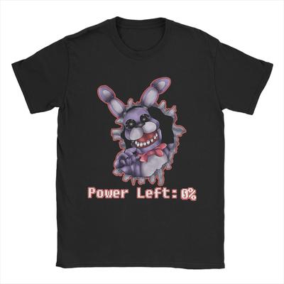 FNAF Tee Shirt for Men Women Printed T Shirts 100% Cotton Clothing