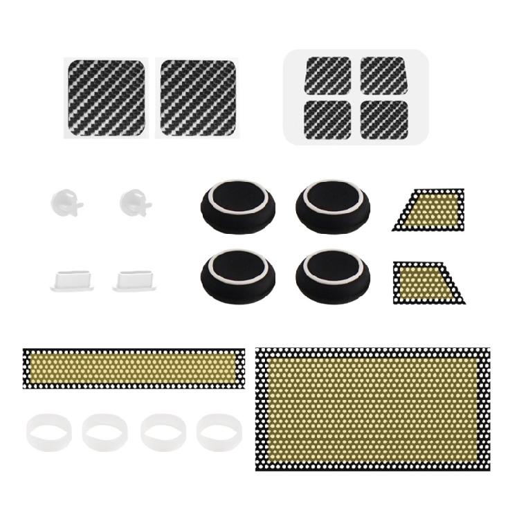 Console Protective Stickers Set Dust Plugs Touchpad Button Decal for Steam Deck